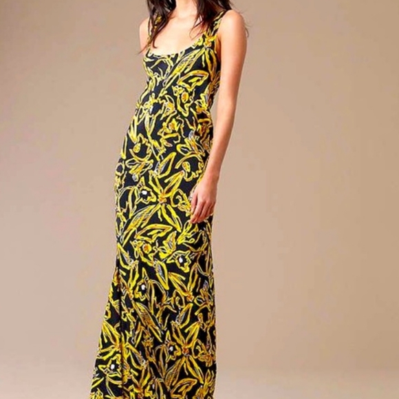 DIANE VON FURSTENBERG -  NEW Bias 100% Silk Slip dress - Picture 6 of 6